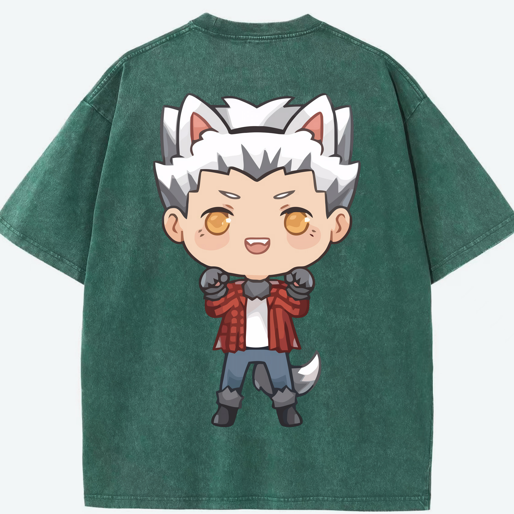 （画像用） ハイキュー!! Haikyu!! 綿100% ヴィンテージ風 半袖Tシャツ（背面プリント）